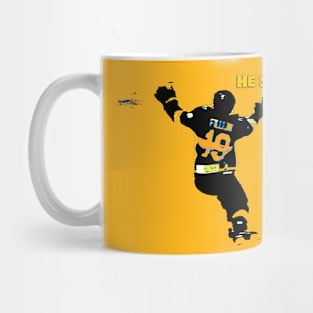 He Scores! - Hockey Player Mug